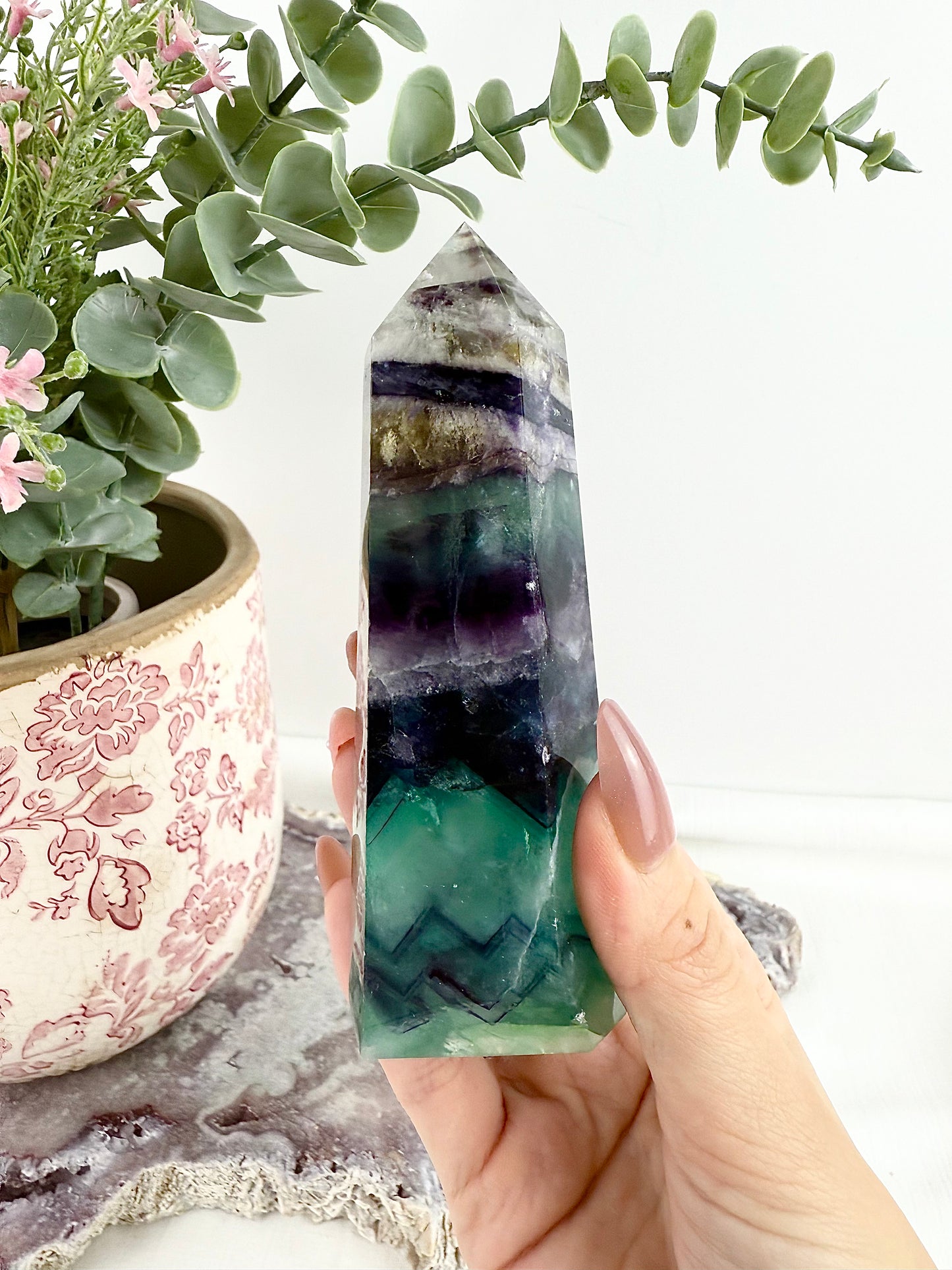 Rainbow Fluorite Large Tower