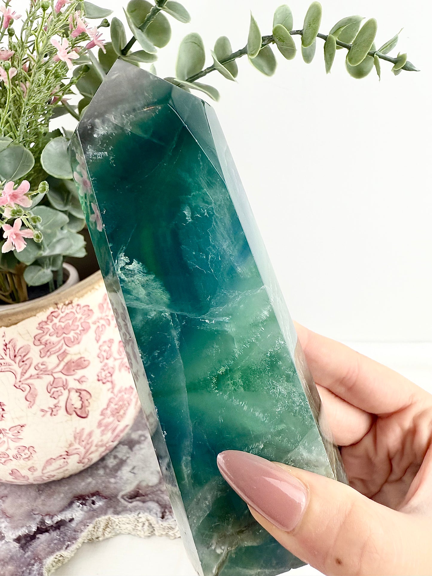 Blue Fluorite Large Tower