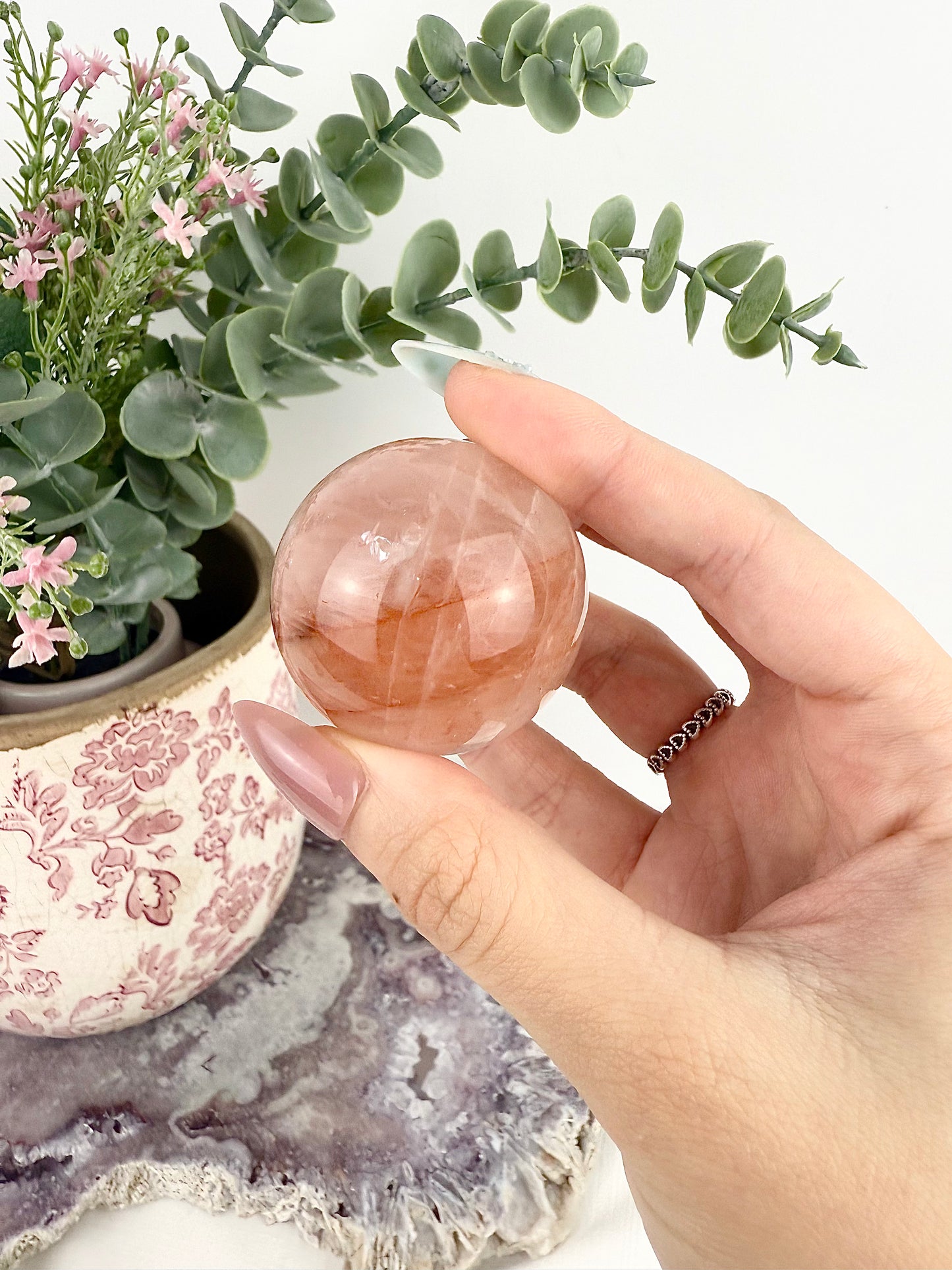 Fire Quartz Sphere