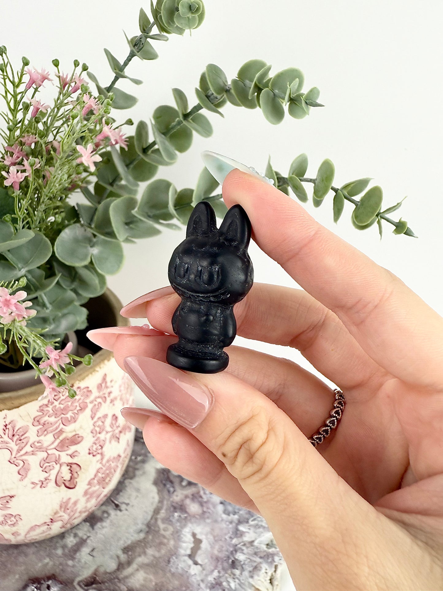 Black Obsidian Labubu