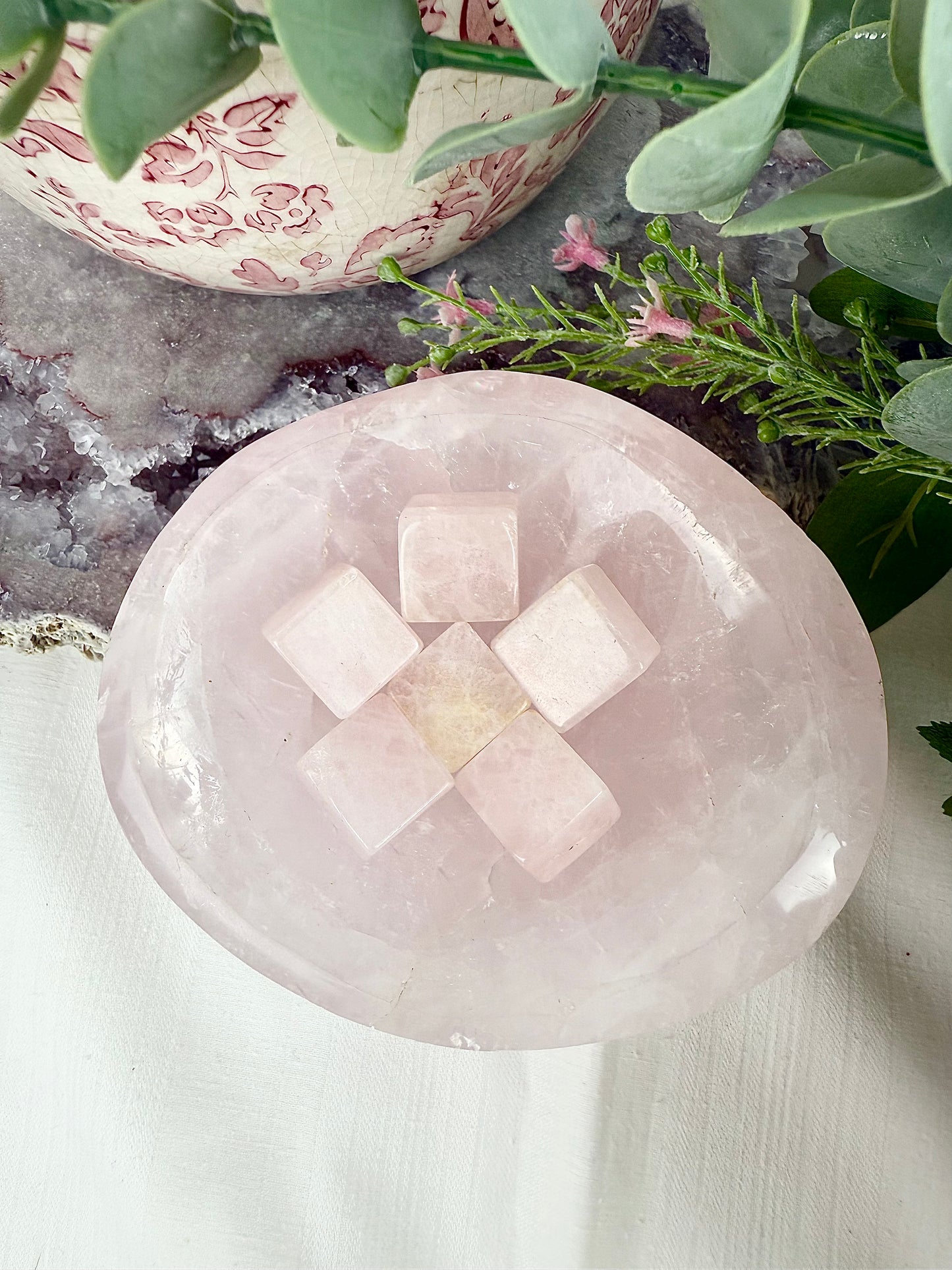 Rose Quartz Cubes