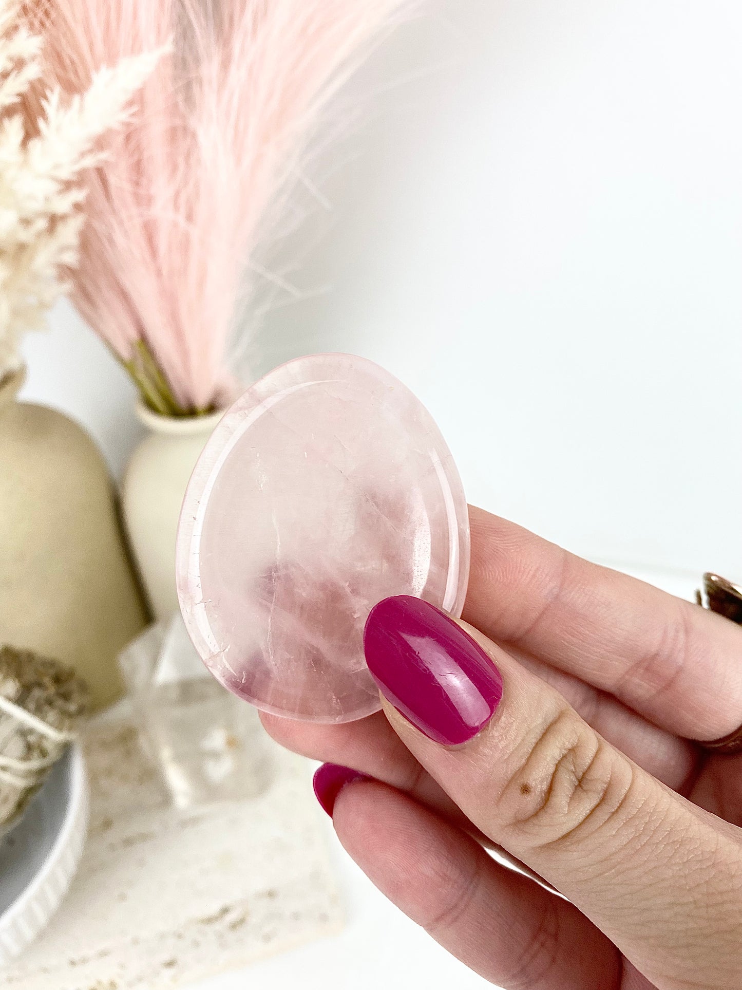 Rose Quartz Worry Stones