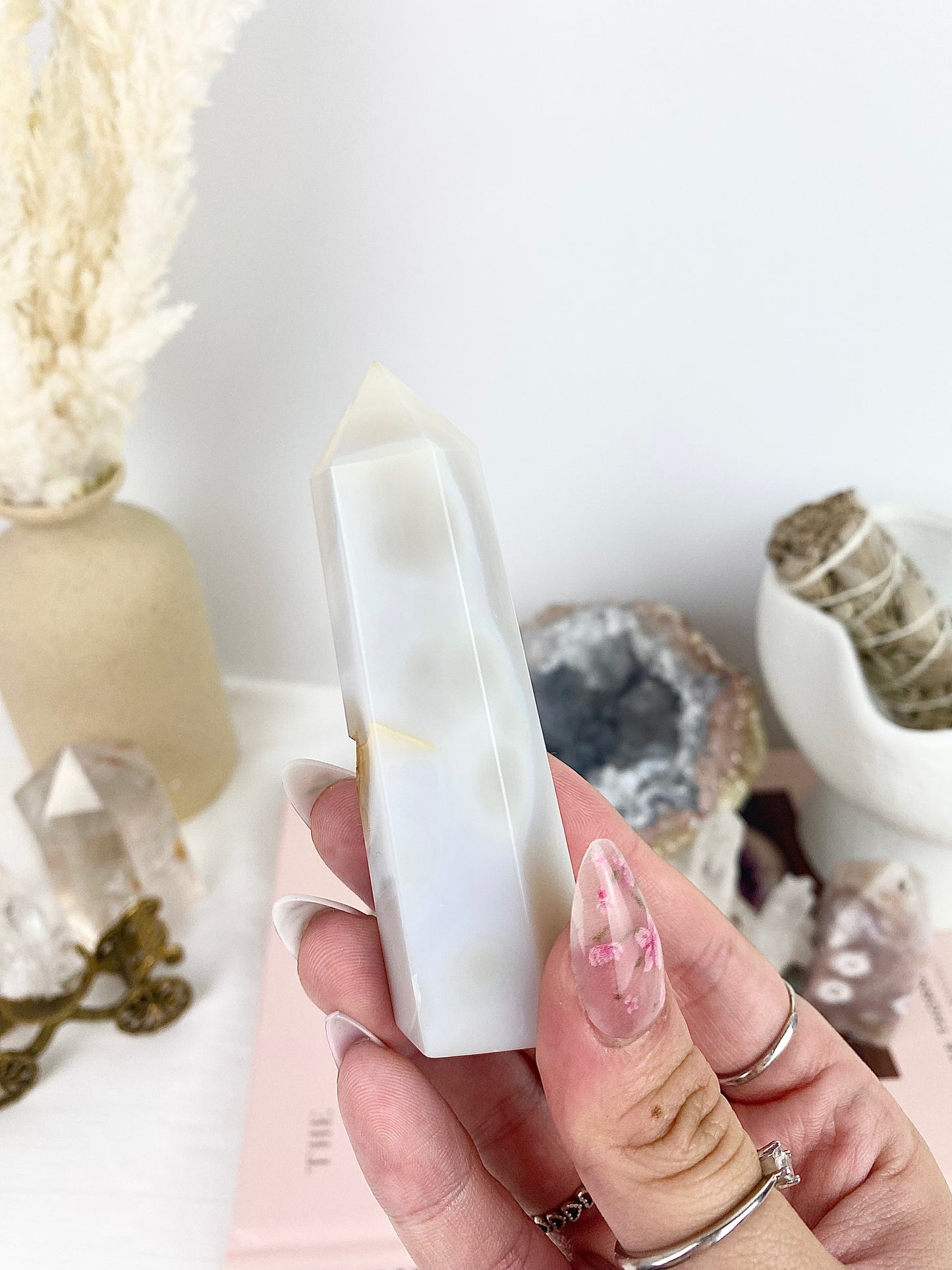 White Banded Agate Towers