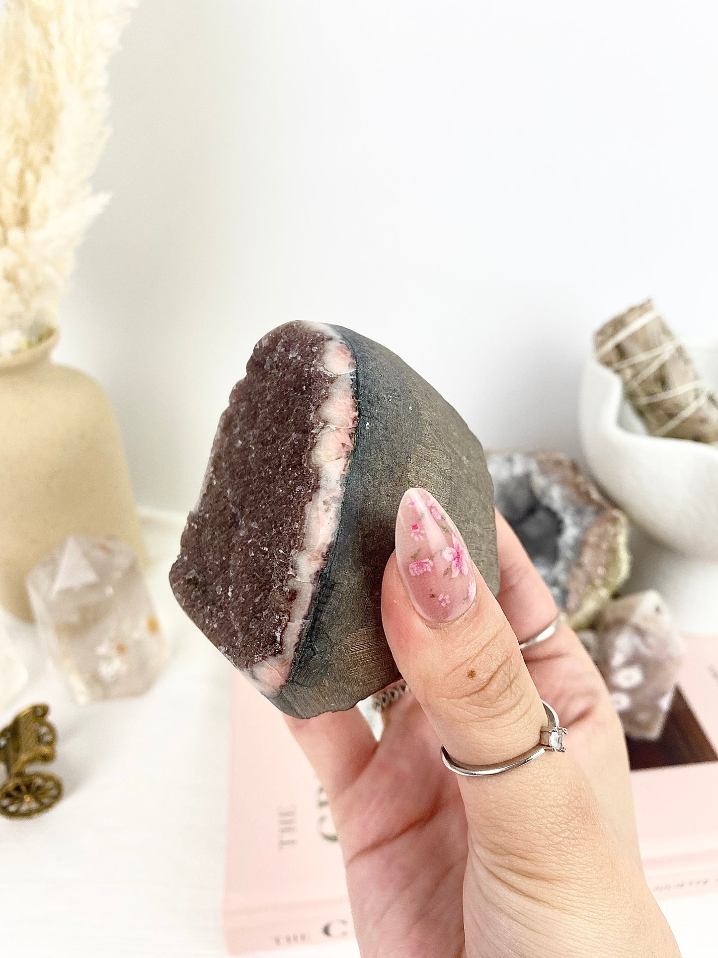 Pink Amethyst Sugar Druzy Freeform