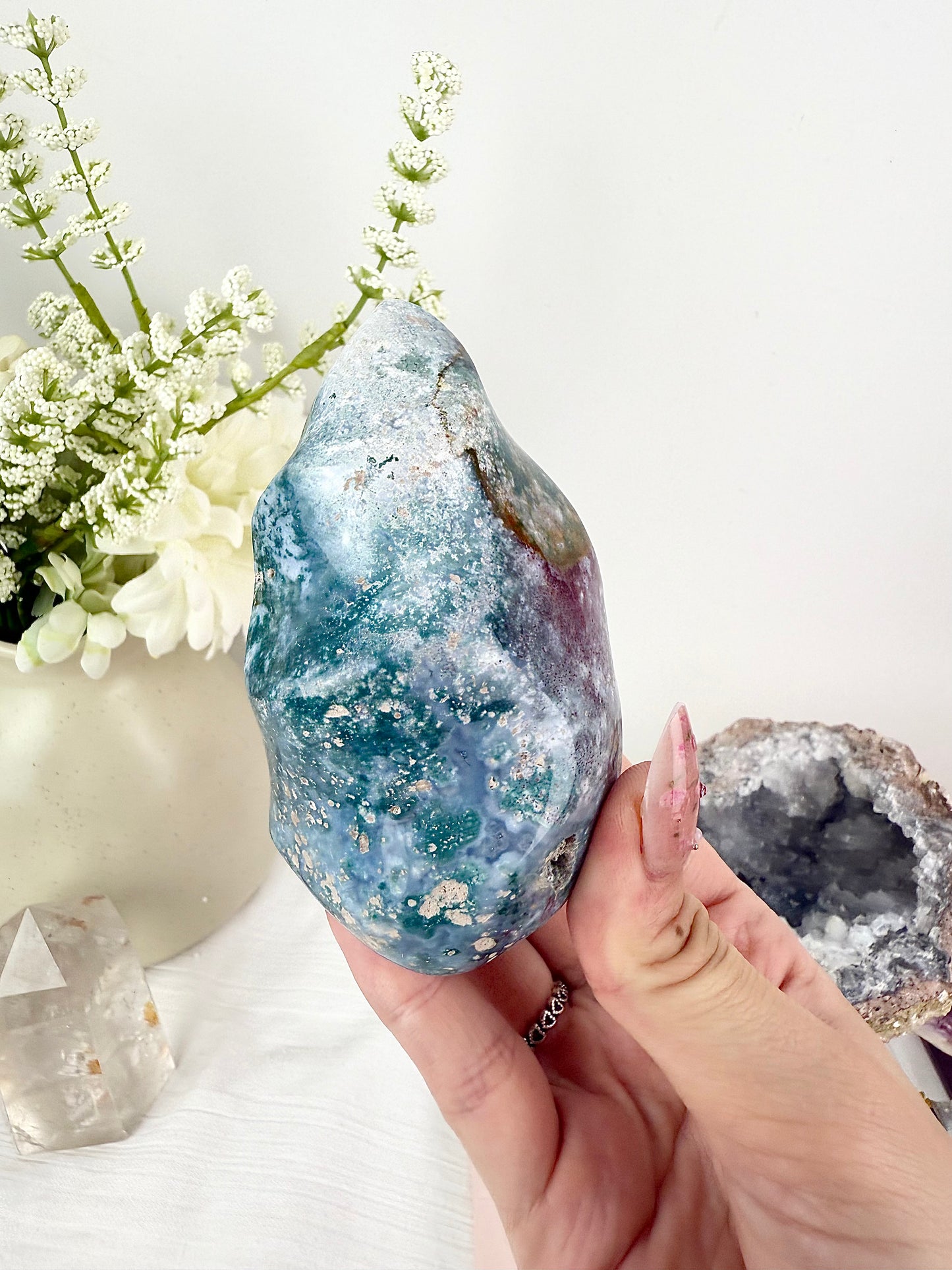 Blue Ocean Jasper Flame