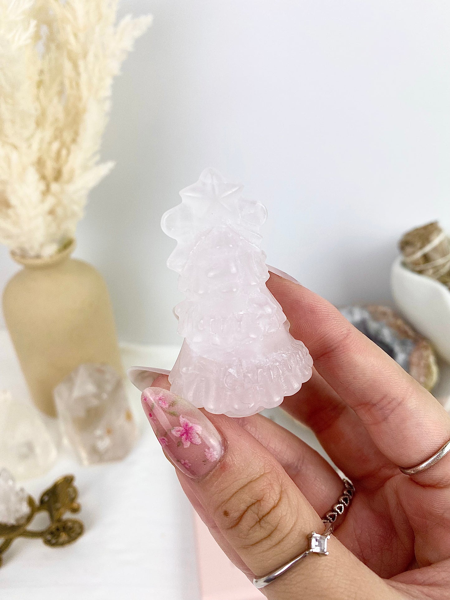 Rose Quartz Christmas Tree