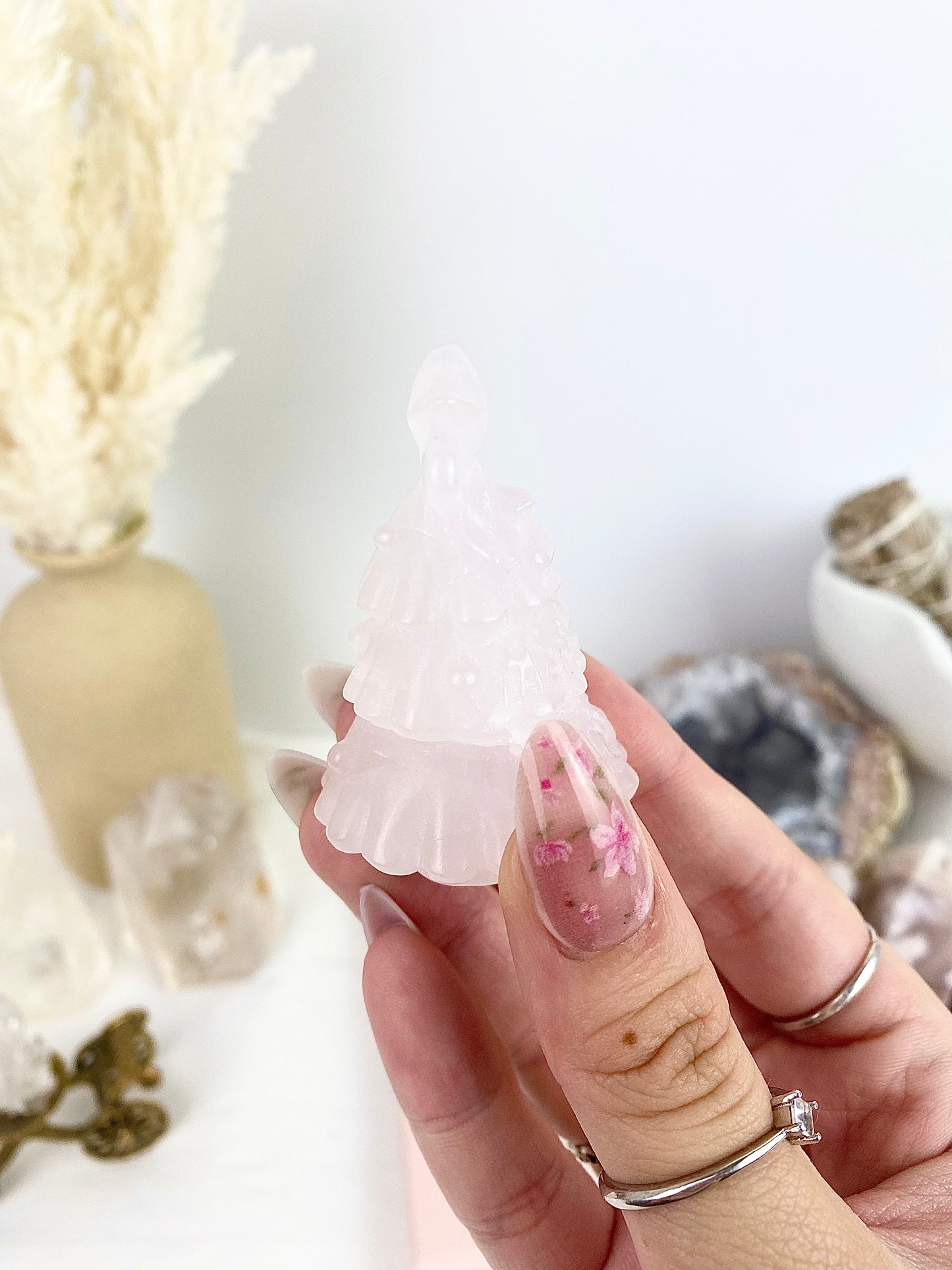 Rose Quartz Christmas Tree