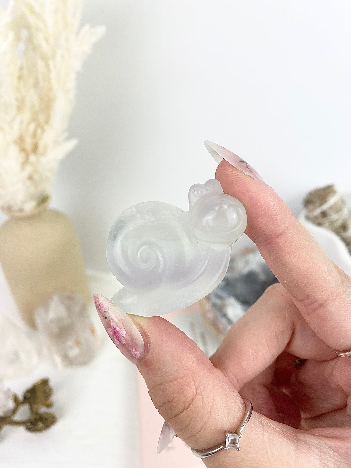 Lavender Fluorite Snail