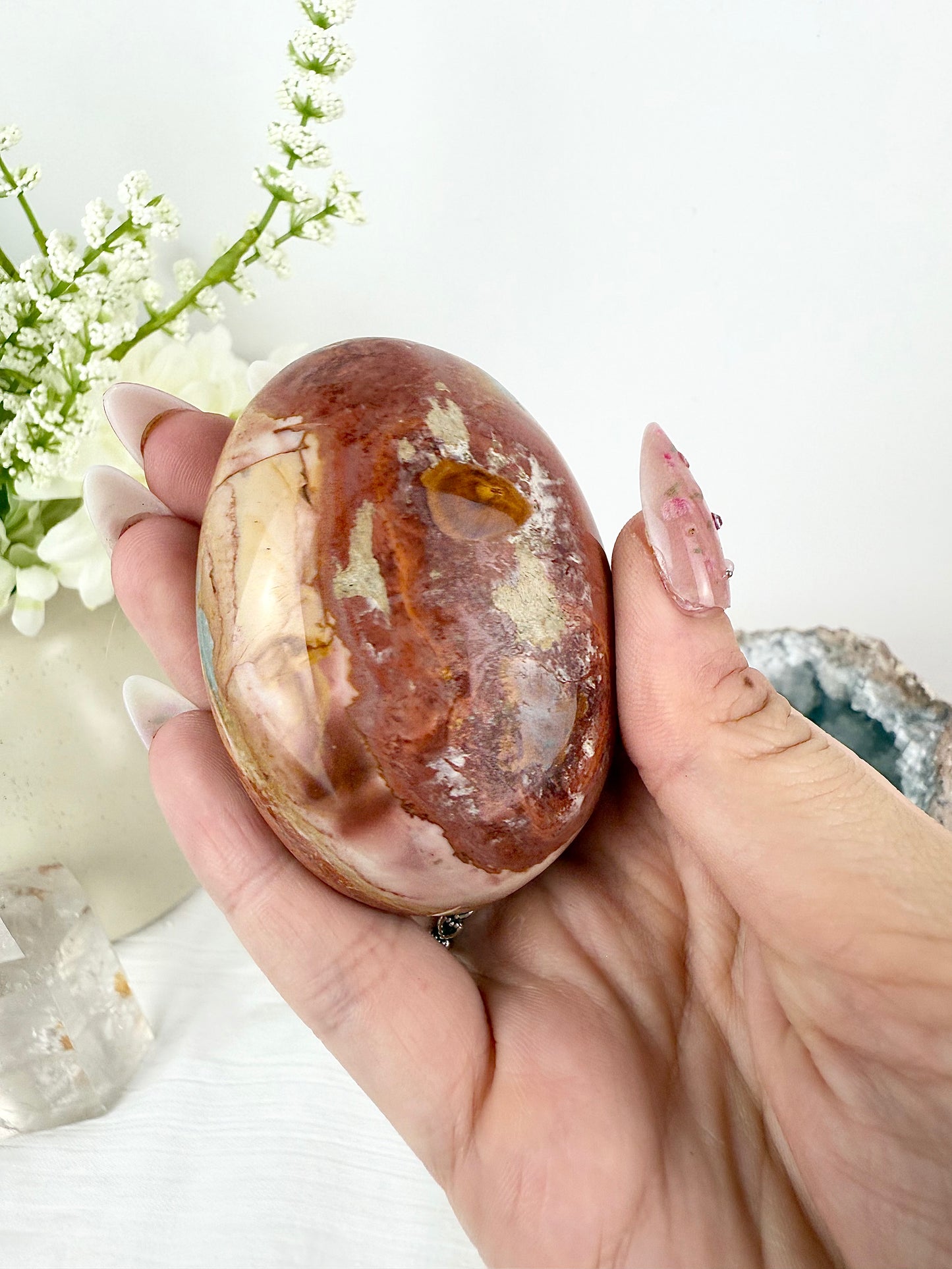 Polychrome Jasper Large Palm Stone