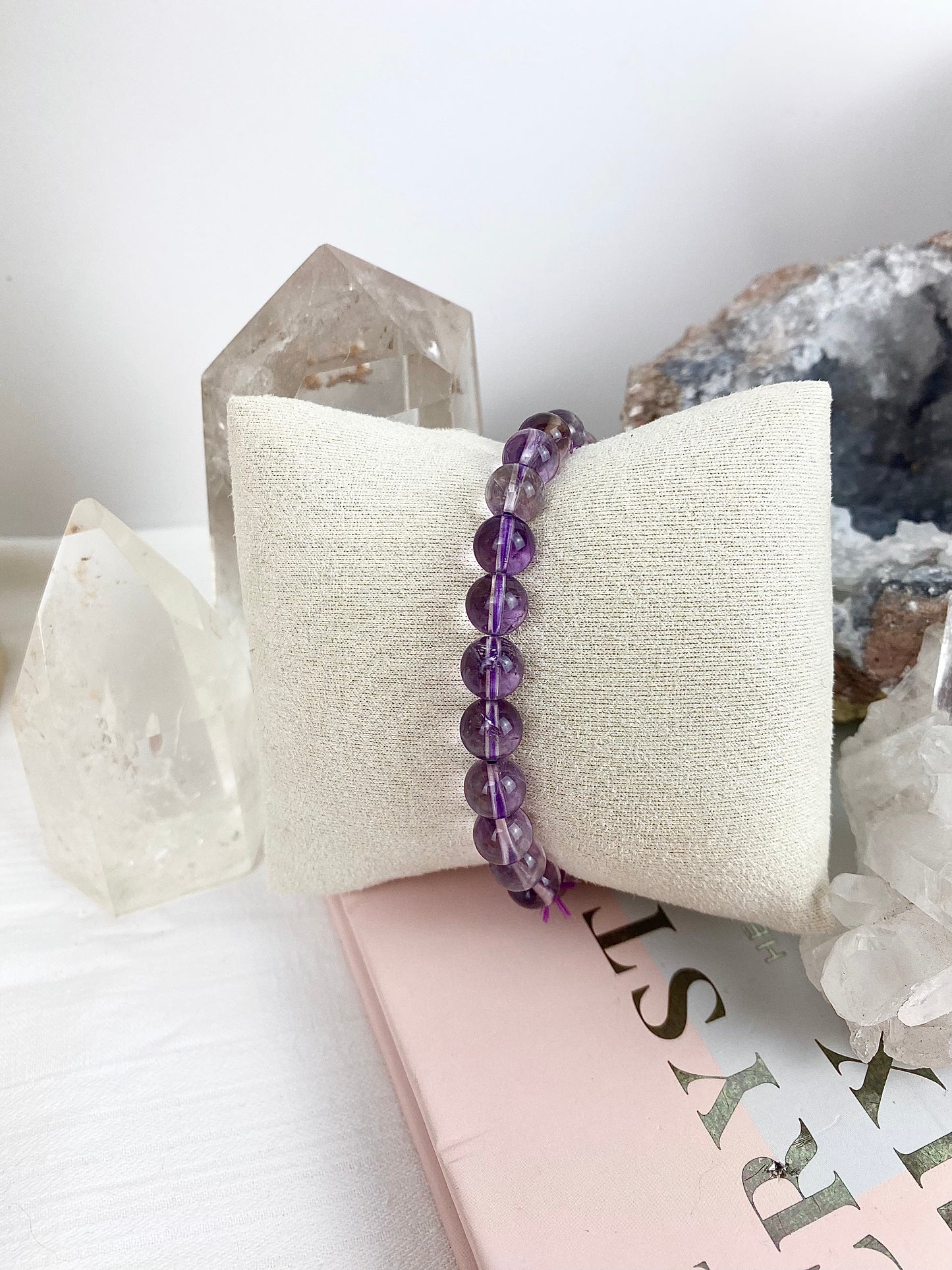 A-Grade Amethyst Beaded Bracelet ✧ 8mm
