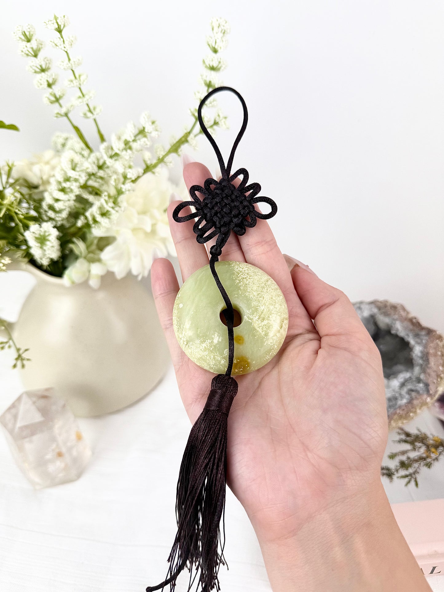 Jade Pi Disc Good Luck Charm