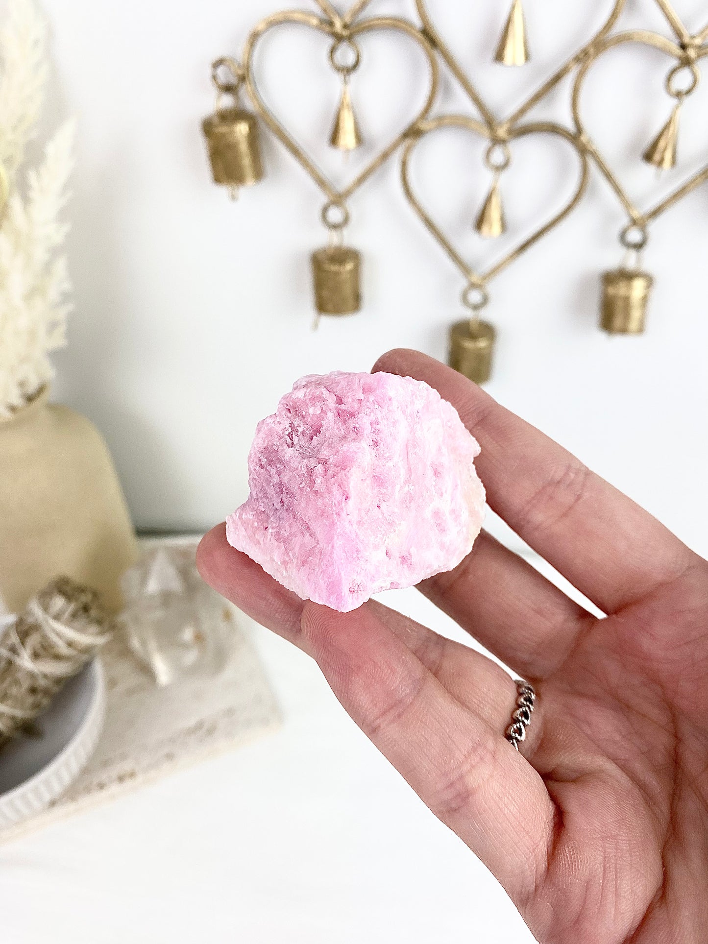 Bubblegum Pink Aragonite Raw Chunks