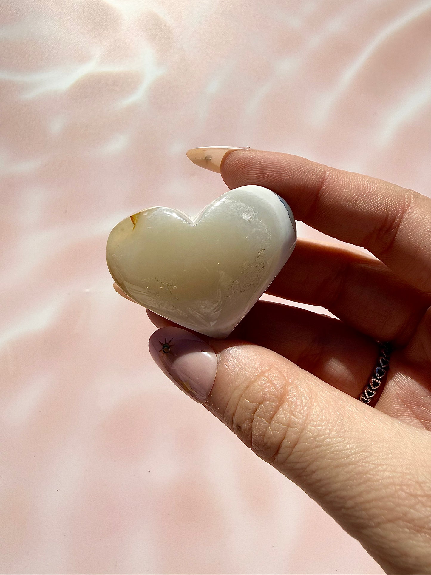 Druzy Amethyst Agate Heart