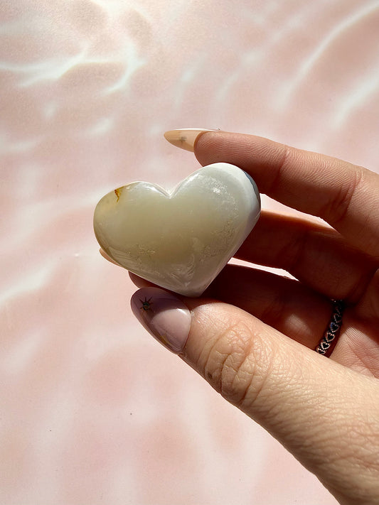 Druzy Amethyst Agate Heart