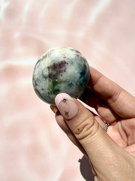 Pink Tourmaline Palmstone