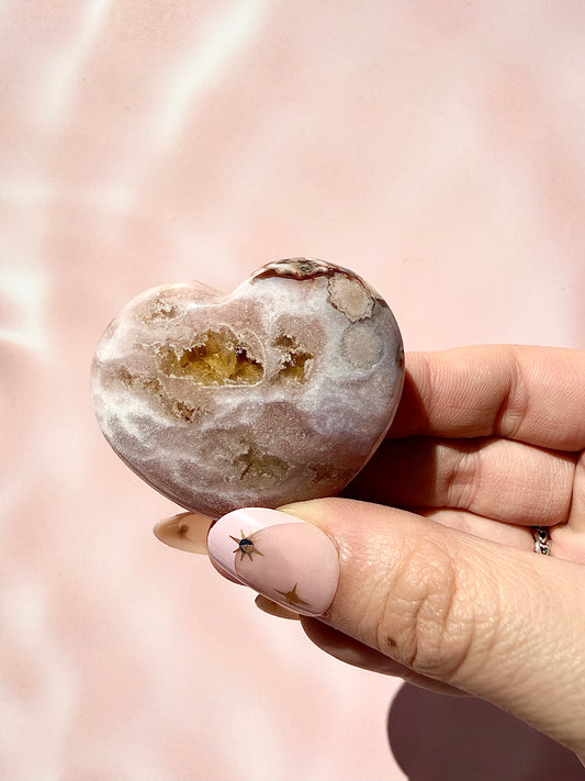 Pink Amethyst Hearts