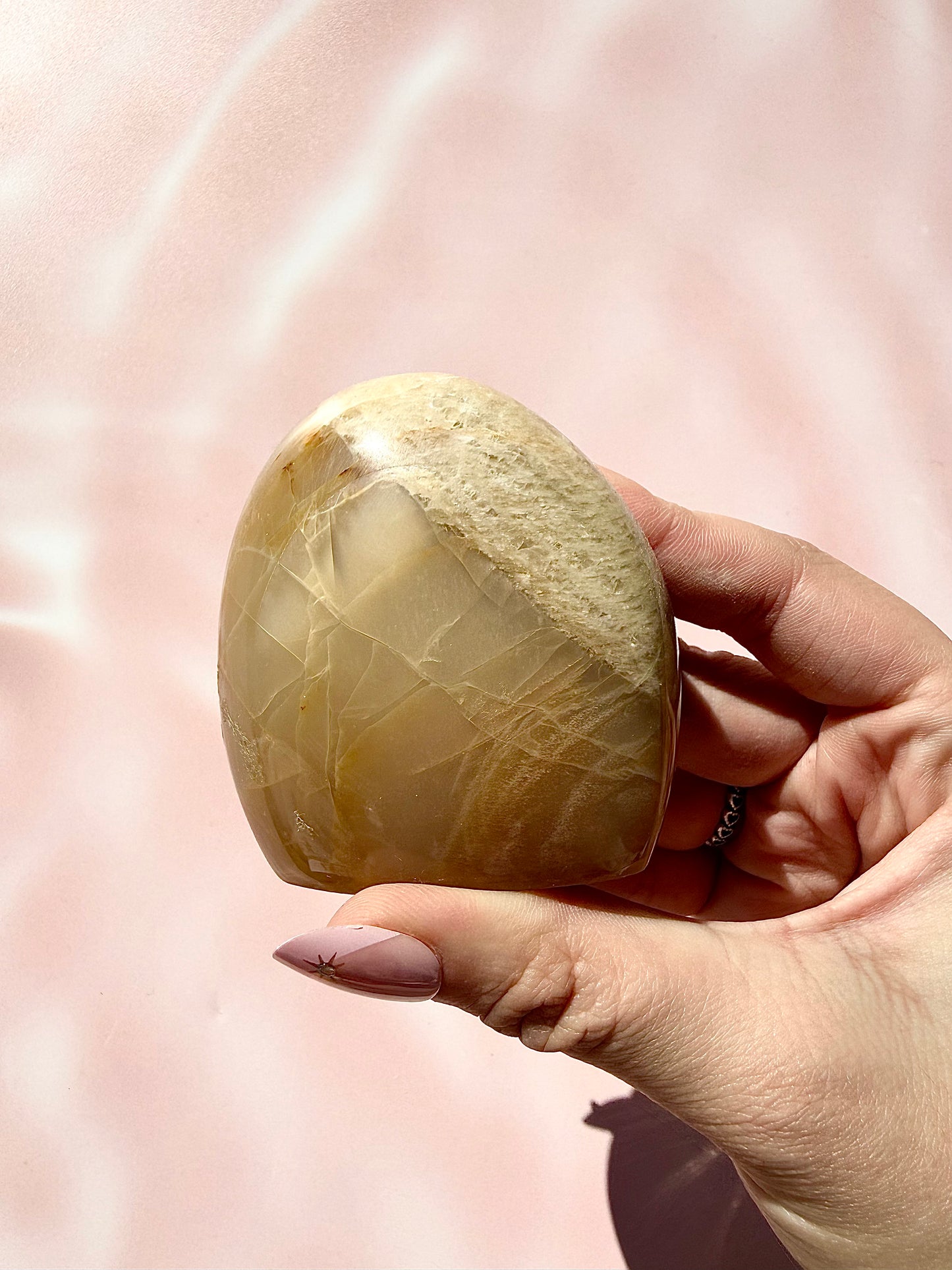 Peach Moonstone Freeform — 1.