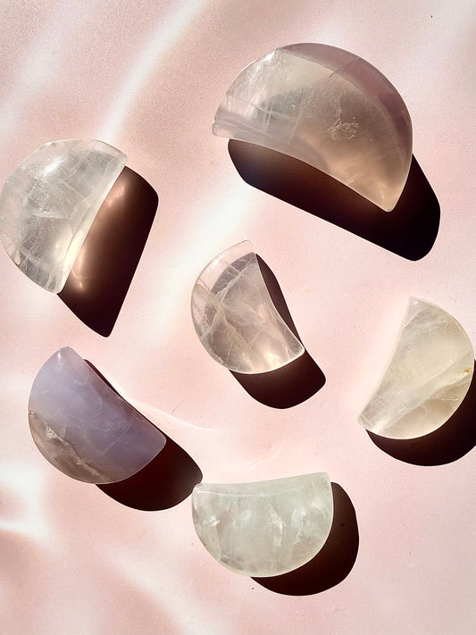 Lavender Fluorite Moons