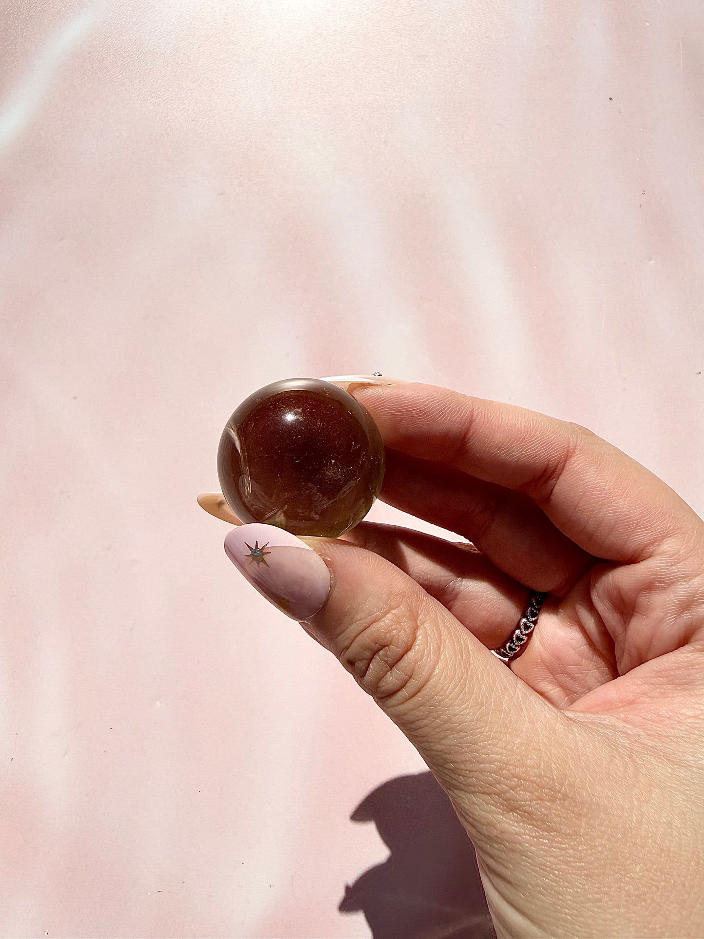 Heat Treated Citrine Sphere