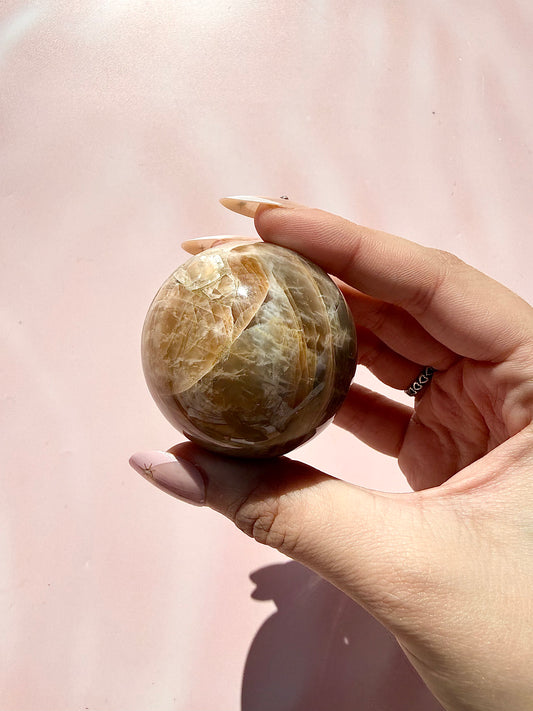 Peach Moonstone Sphere