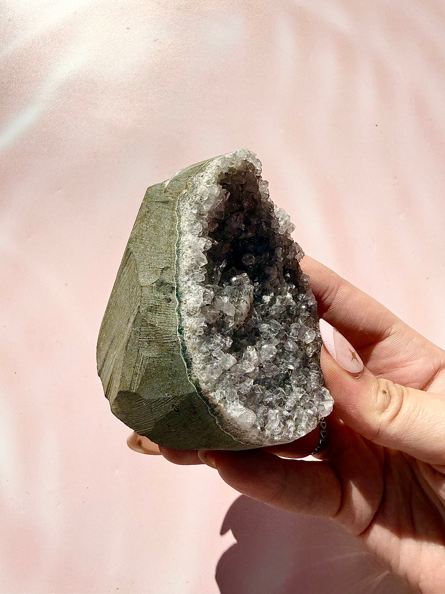 Grey Amethyst Cutbase Cluster