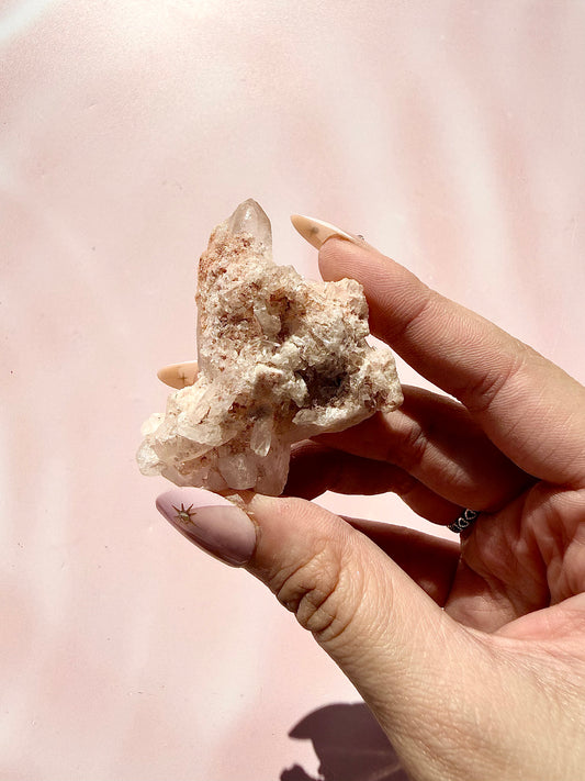 Pink Himalayan Quartz Specimen