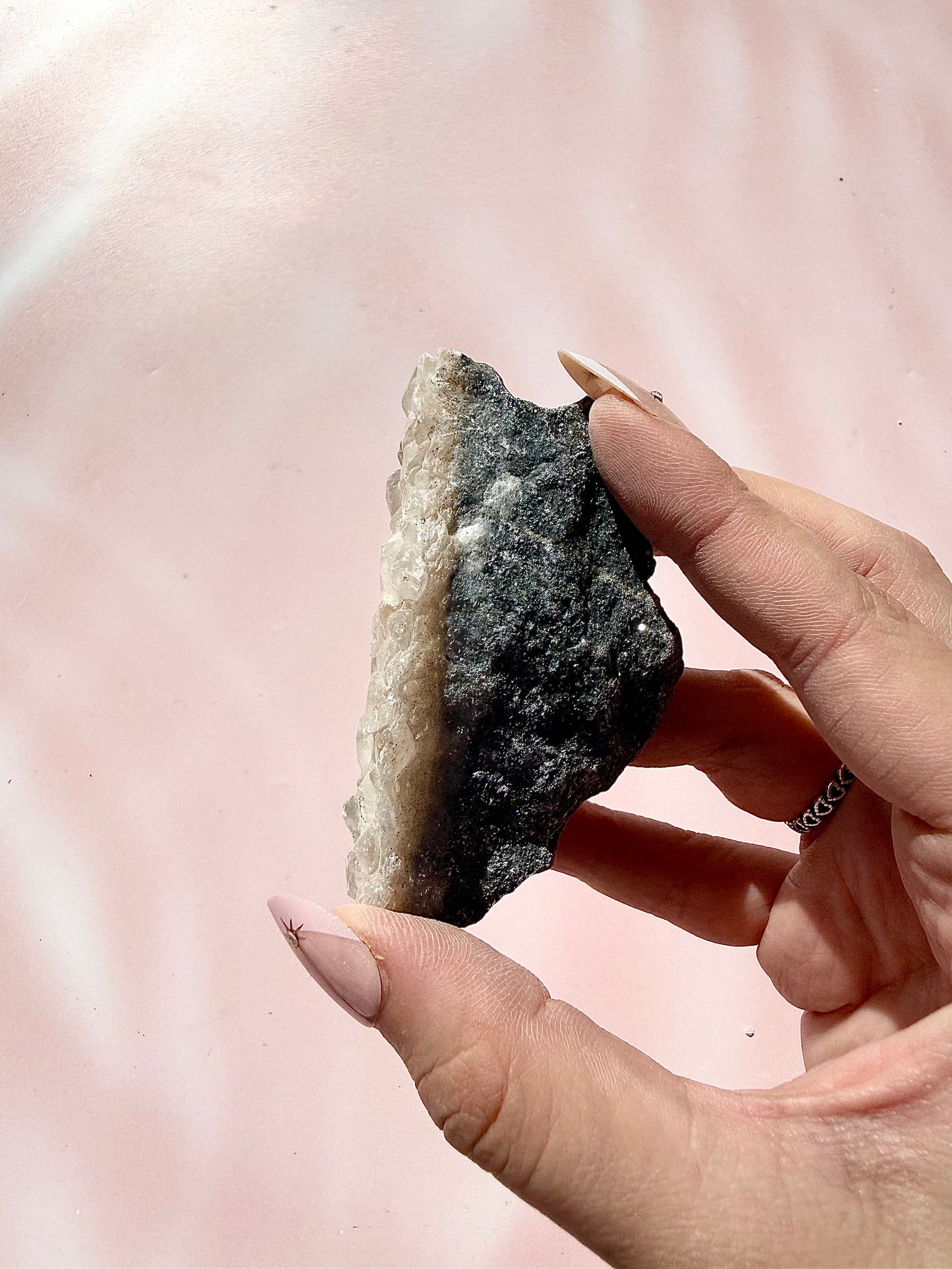 Pink Calcite Sparkly Specimen