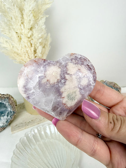 Pink Amethyst High Quality Heart
