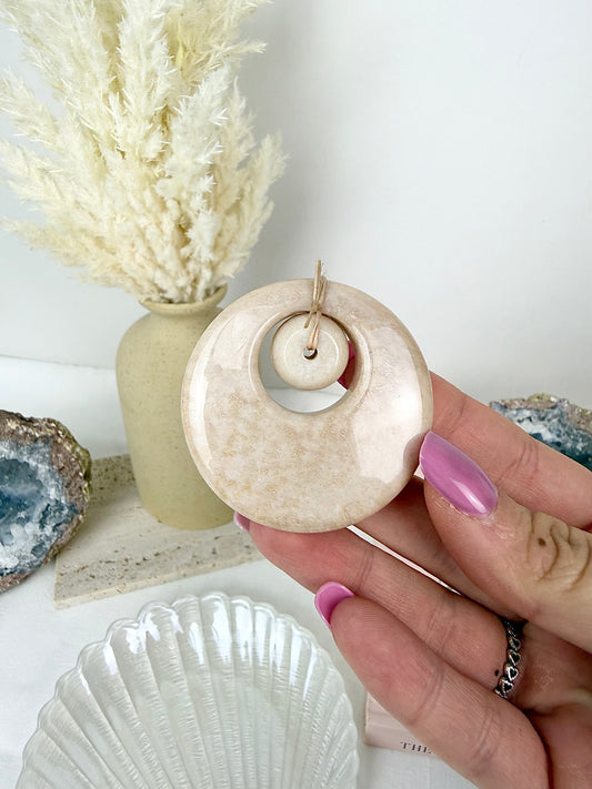 Coral Jade Pendant