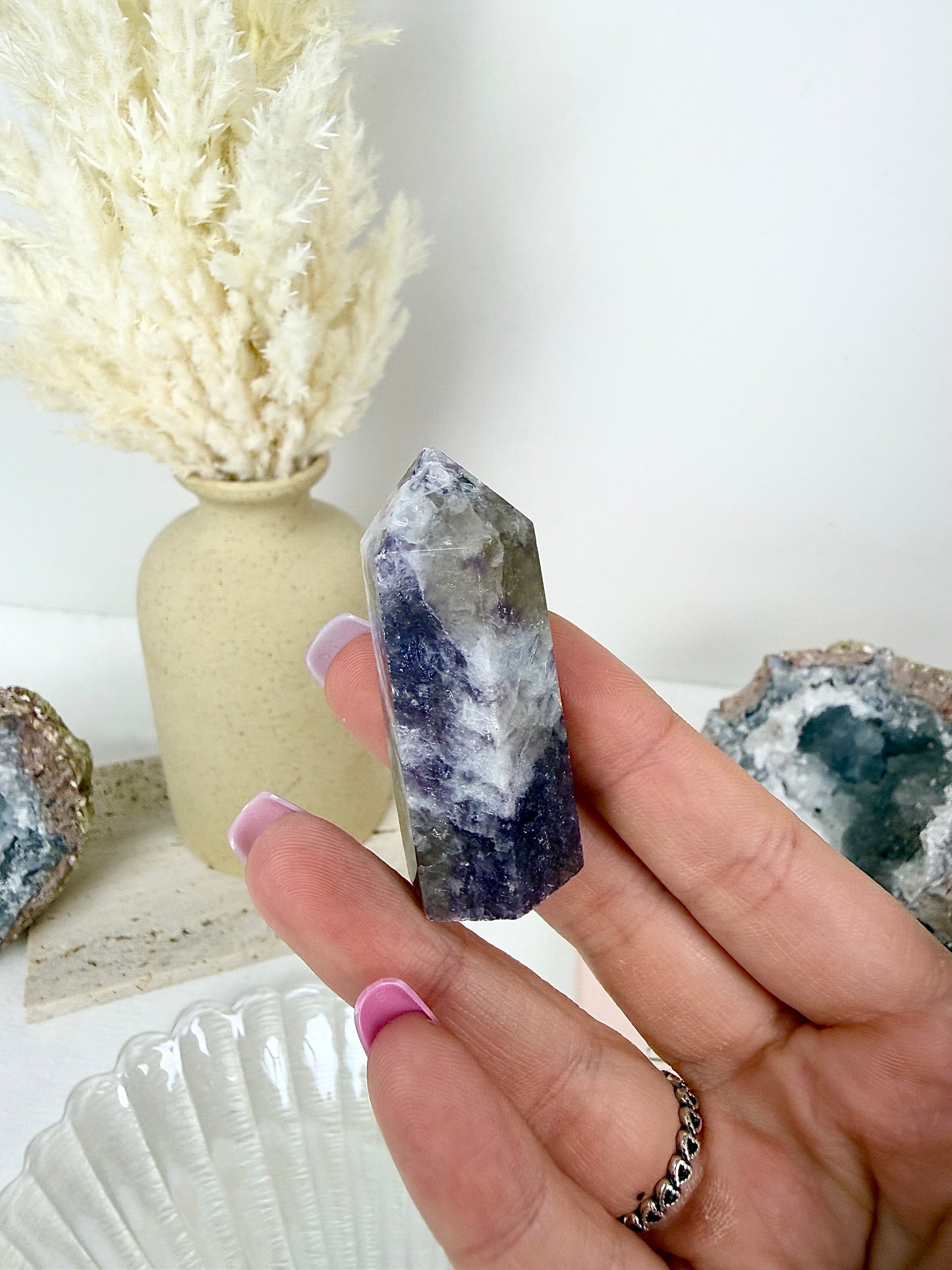 Lepidolite Mini Tower