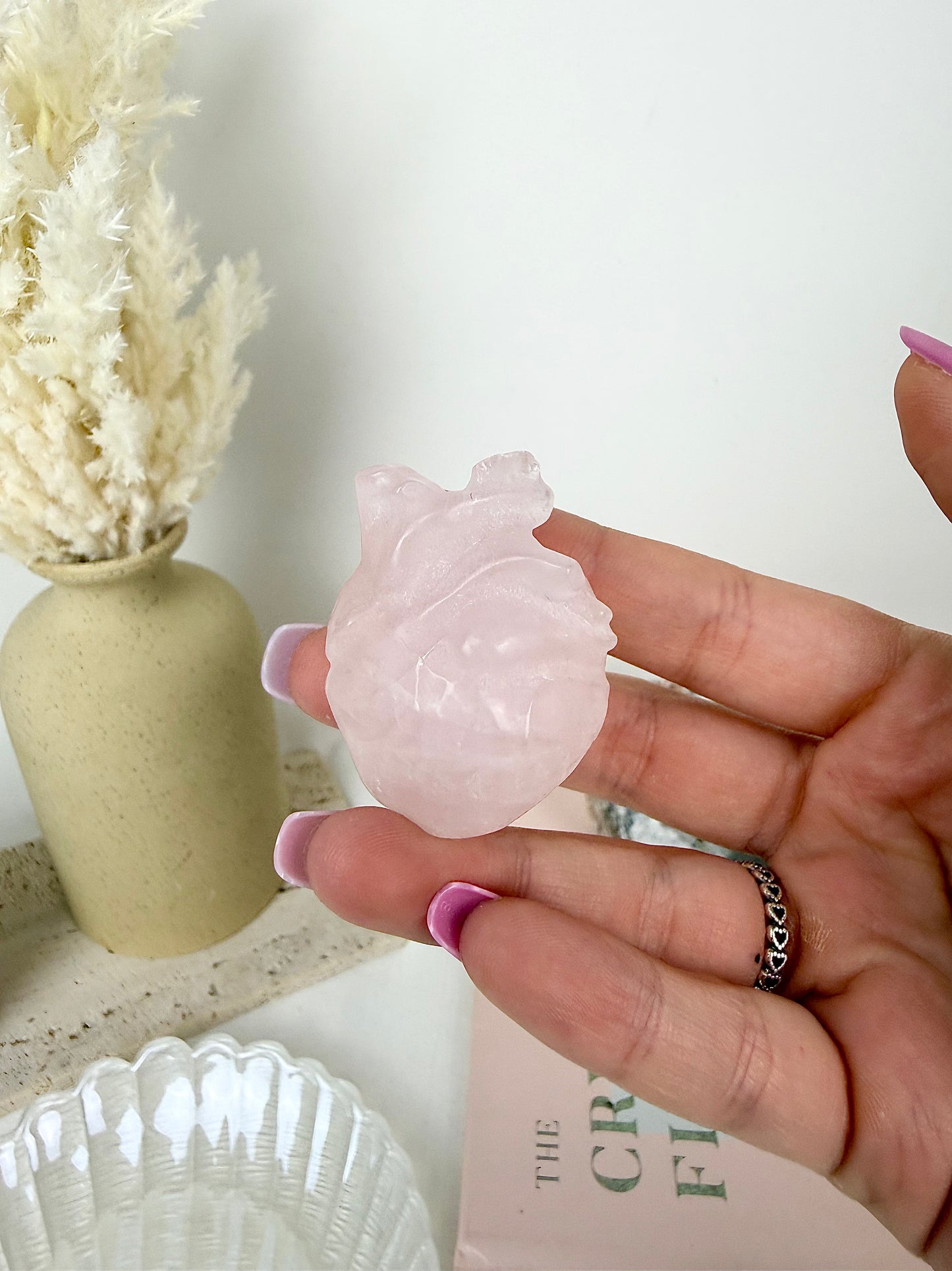 Rose Quartz Human Heart