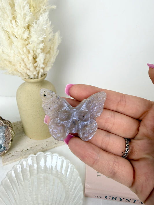 Moonstone Skull Butterflies