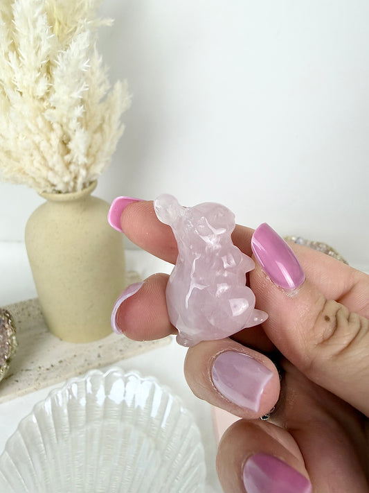 Rose Quartz Bunny *imperfect*