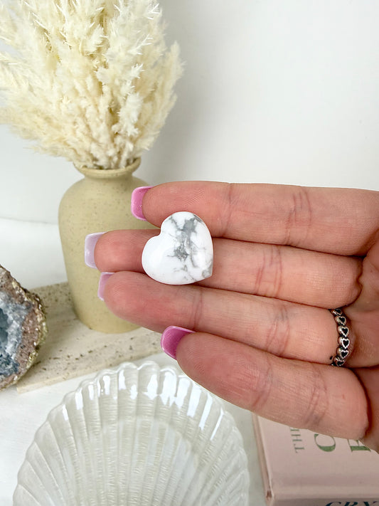 Howlite Heart