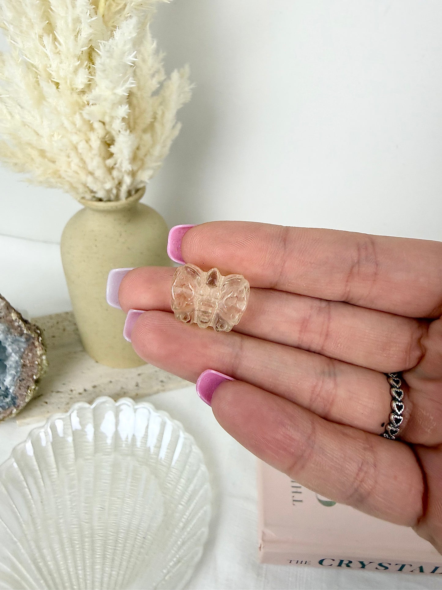 Yellow Fluorite Butterfly