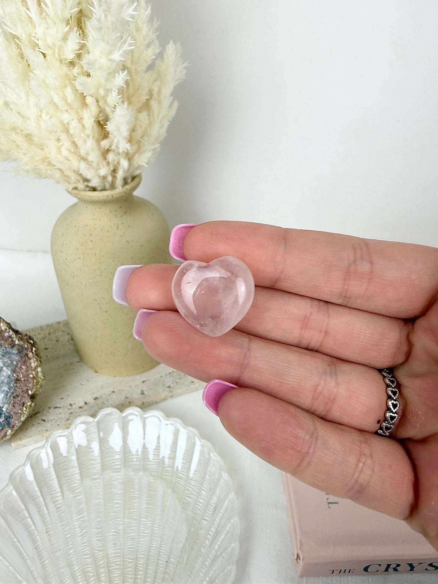 High Quality Rose Quartz Heart
