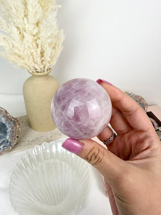Lavender Rose Quartz Sphere