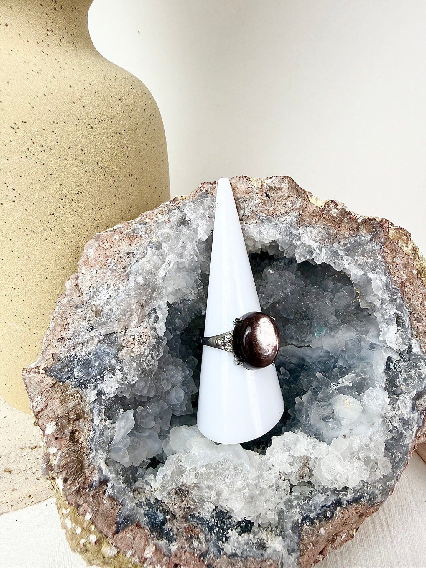 Flashy Lepidolite s925 Silver Ring