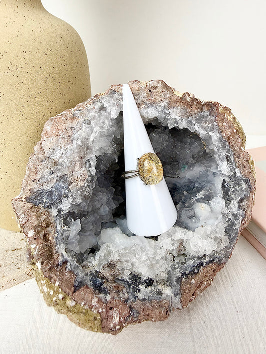 High Quality Garden Quartz s925 Ring