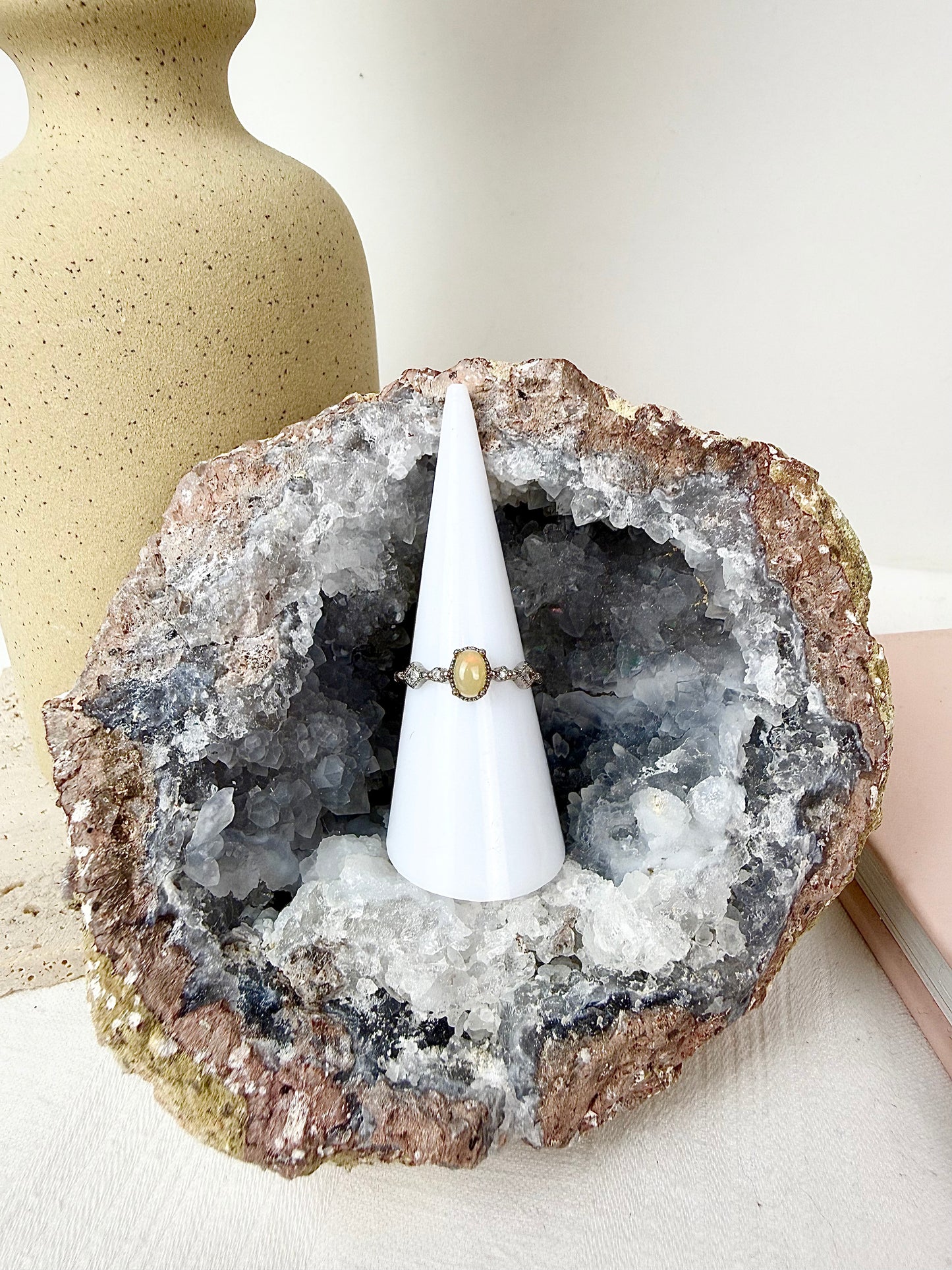 Yellow Opal s925 Ring