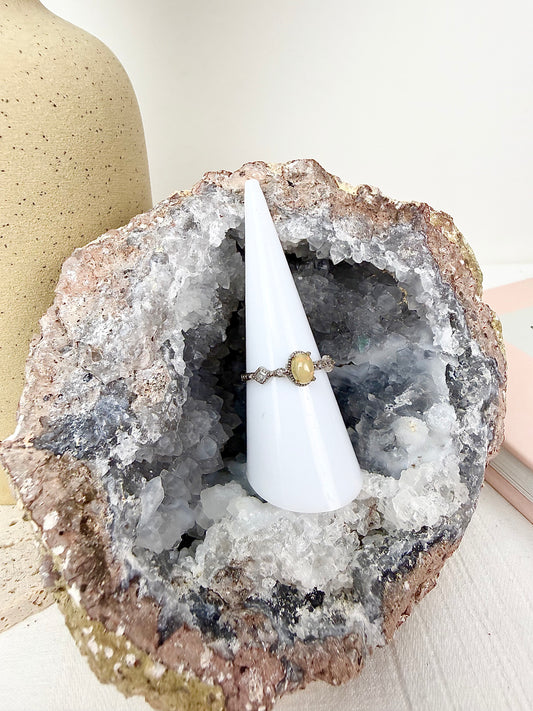 Yellow Opal s925 Ring