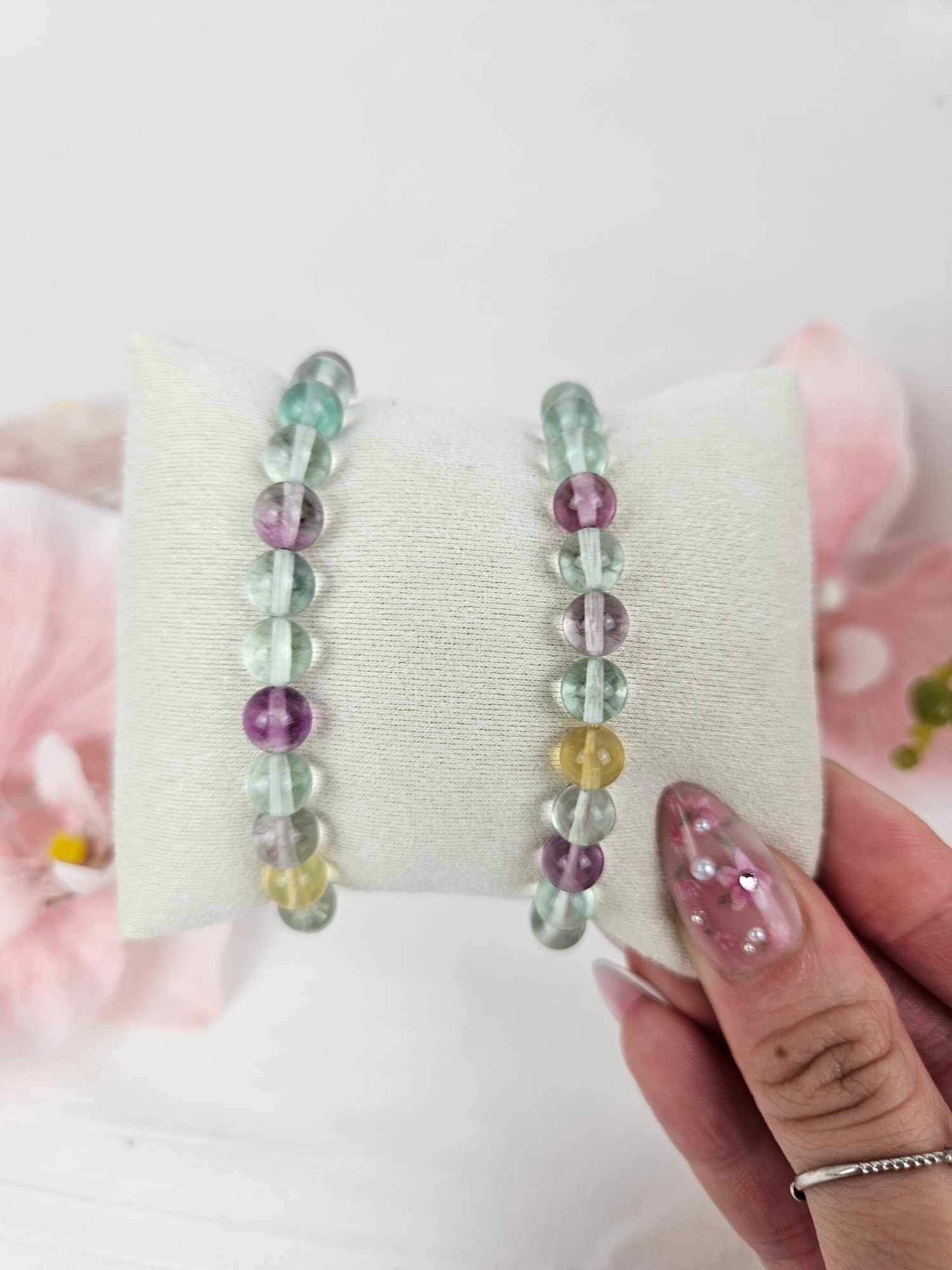 A-Grade Rainbow Fluorite Bracelets