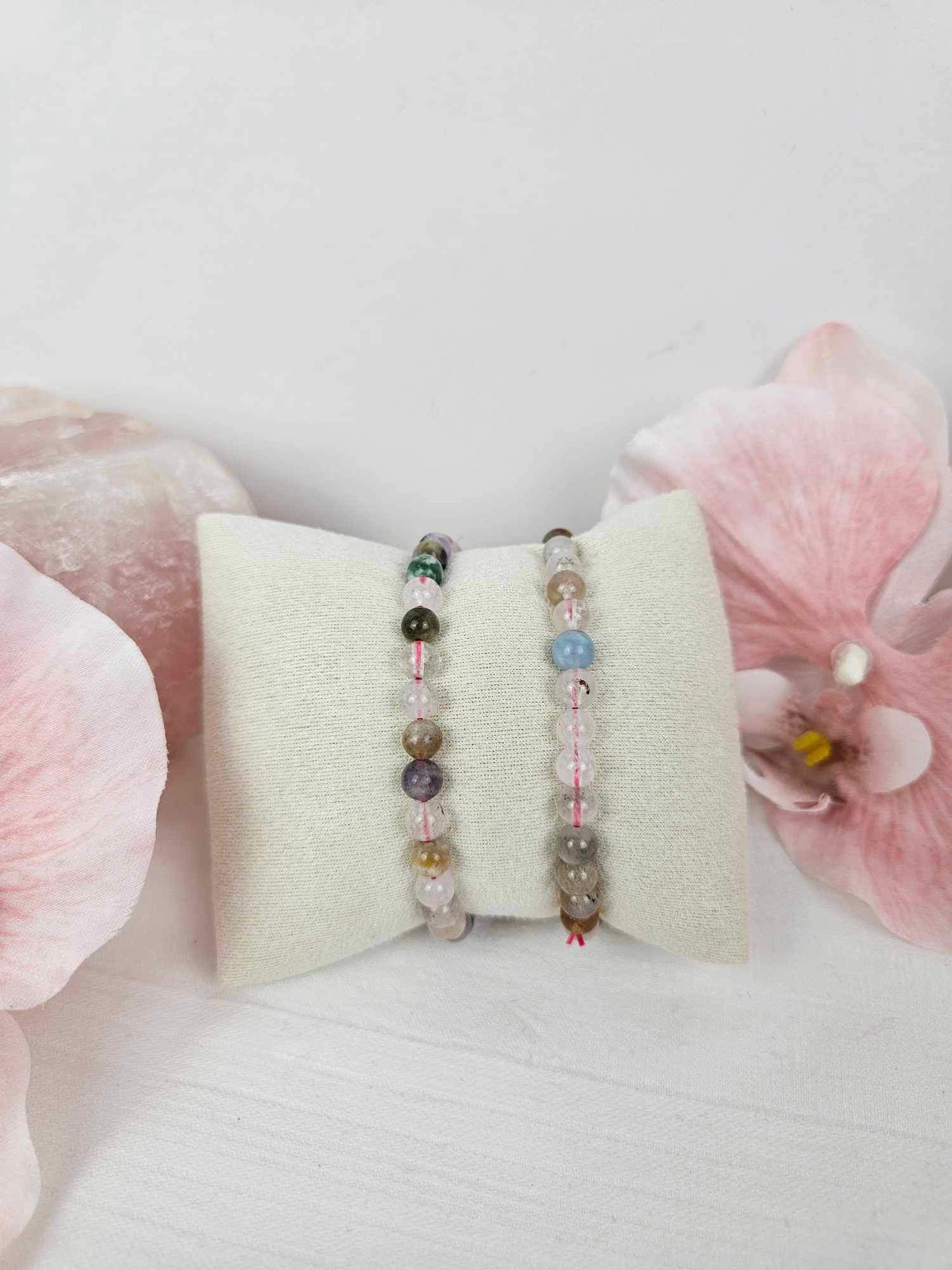 Mixed Crystal Stones Beaded Bracelets