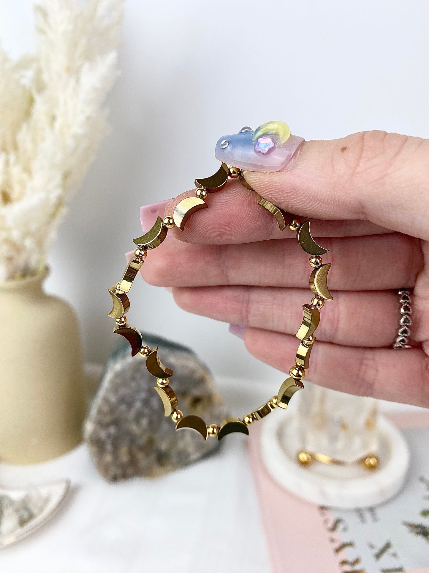 ☾ Pyrite Moon Bracelets ☾