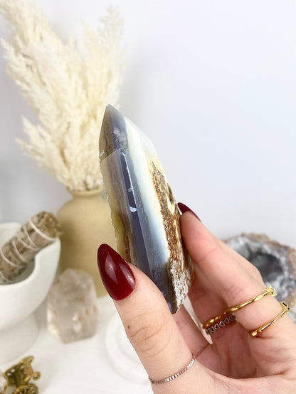 Druzy Agate Tower