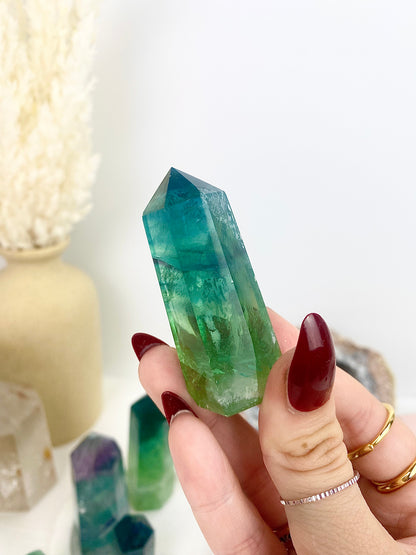 🌈 A-Grade Fluorite Towers with Rainbow Inclusions 🌈