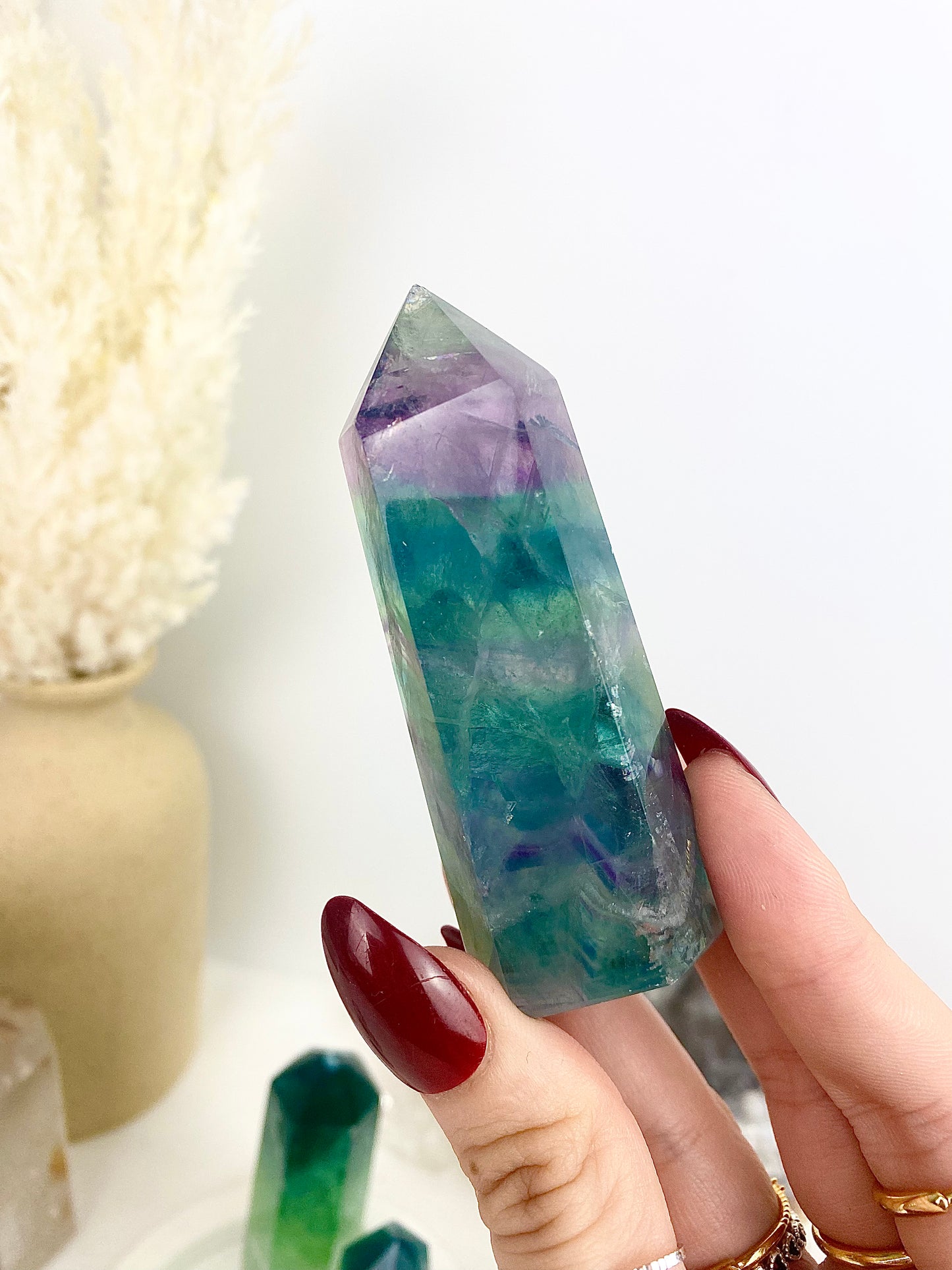 🌈 A-Grade Fluorite Towers with Rainbow Inclusions 🌈