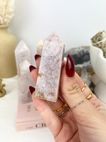 ✿ Pink Amethyst Druzy Towers ✿