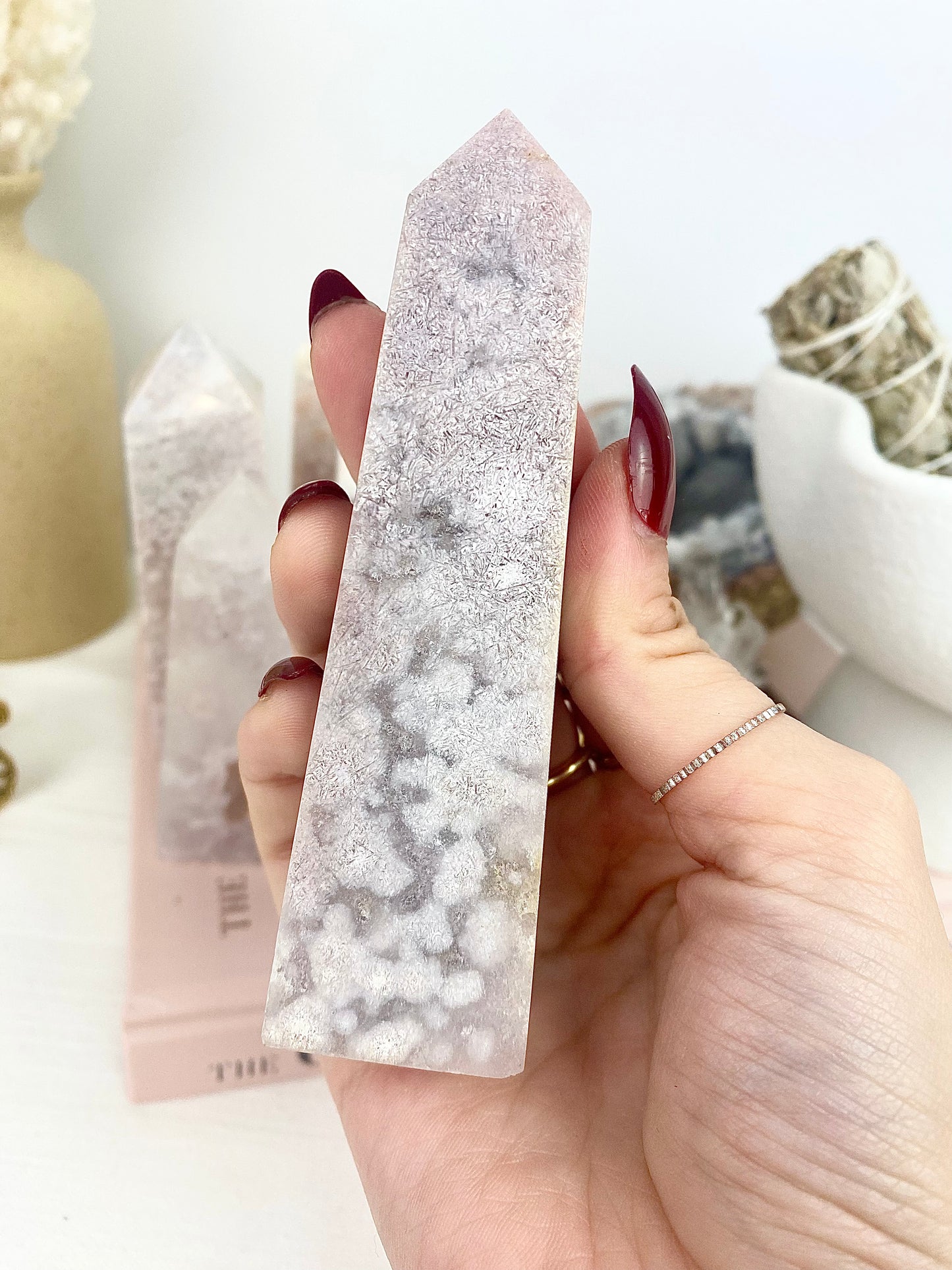 ✿ Pink Amethyst Druzy Towers ✿