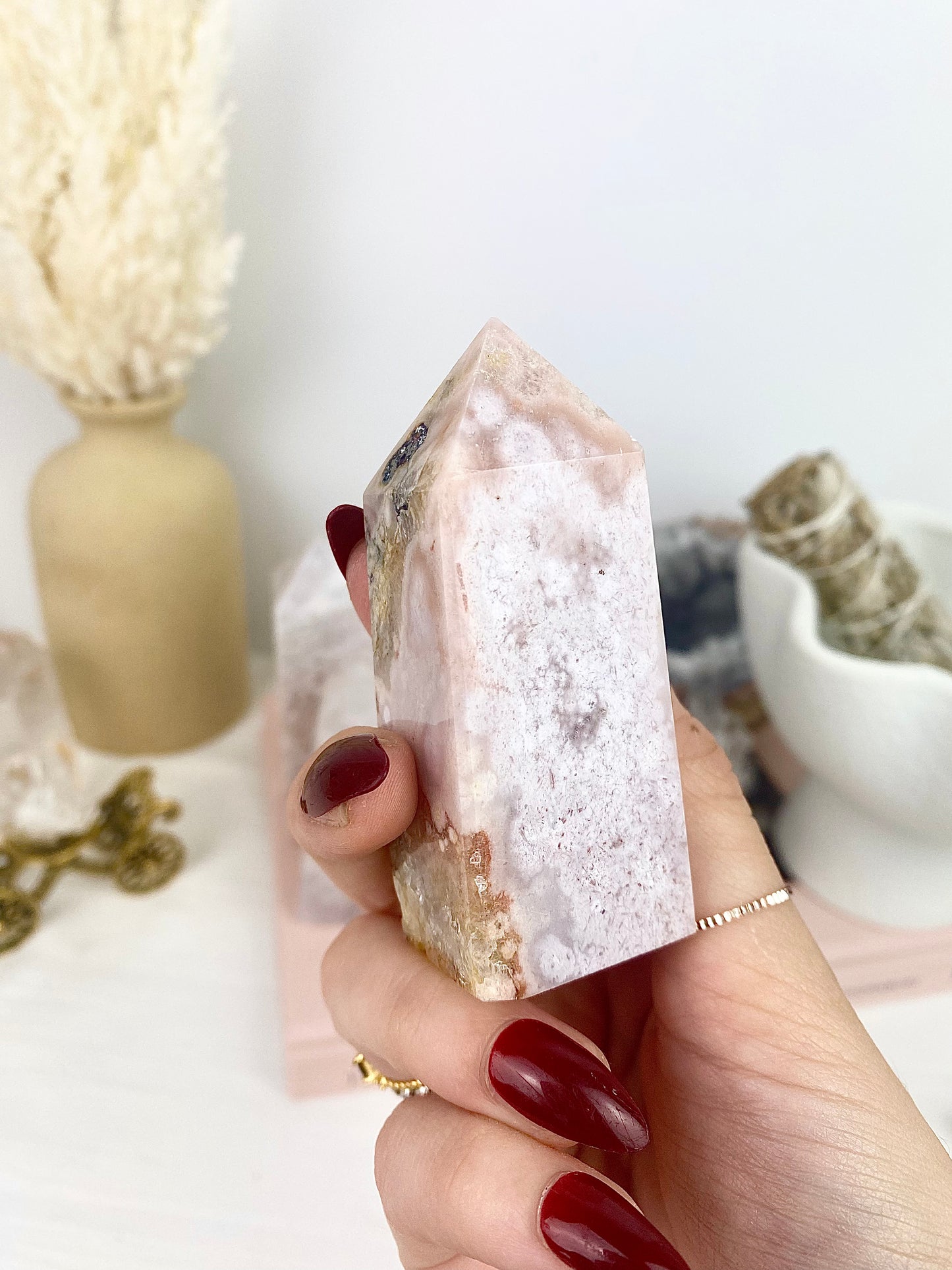 ✿ Pink Amethyst Druzy Towers ✿